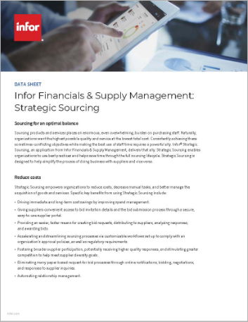 Th Infor Financials and Supply Management Strategic Sourcing Data Sheet English 457px