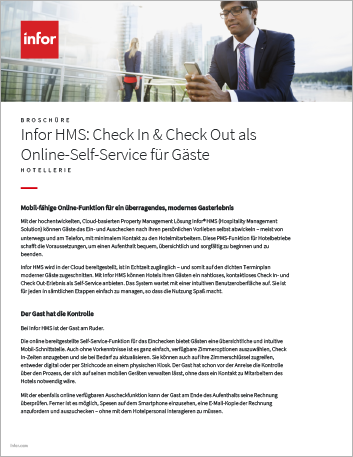 Th Infor HMS Guest Self Service web based check in and check out Brochure German 457px