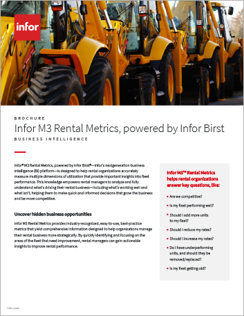 Th Infor M3 Rental Metrics powered by Infor Birst Brochure English 457px