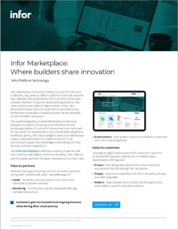 Th Infor Marketplace Where builders share innovation Data Sheet English 457px