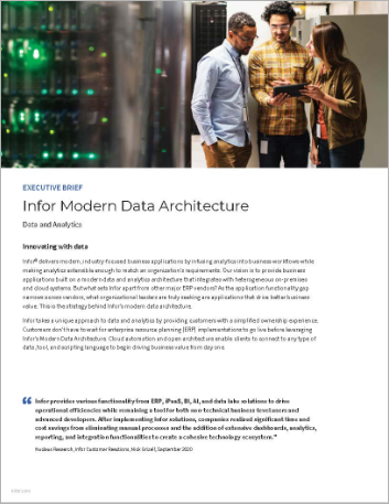 Modern Data Architecture | Executive brief | Infor