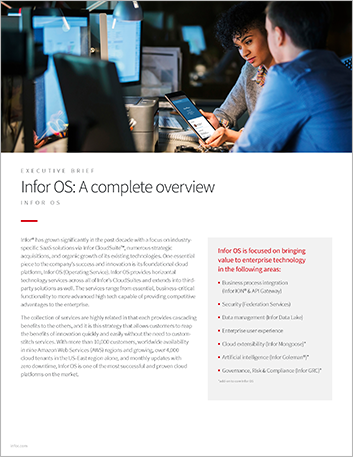 Infor OS complete overview | Technology executive brief | Infor