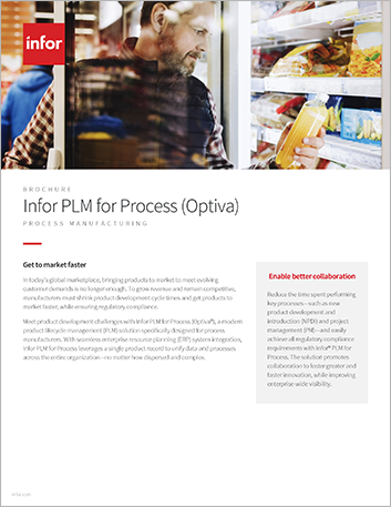 PLM cloud software | Process manufacturing brochure | Infor