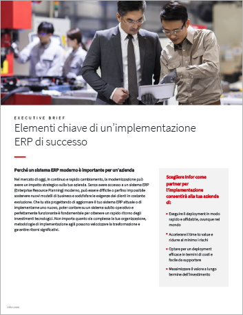 Th Key elements of a successful ERP implementation Executive Brief Italian 457px