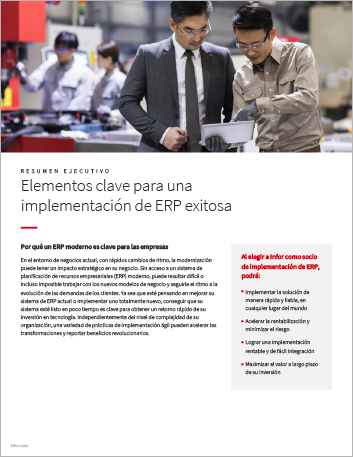 Th Key elements of a successful ERP implementation Executive Brief Spanish 457px