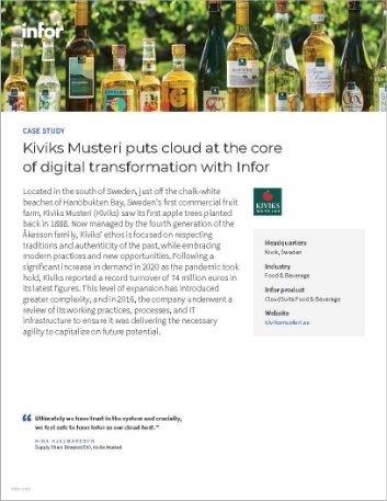 Th Kiviks Musteri puts cloud at the core of digital transformation with Infor Case Study English 457px