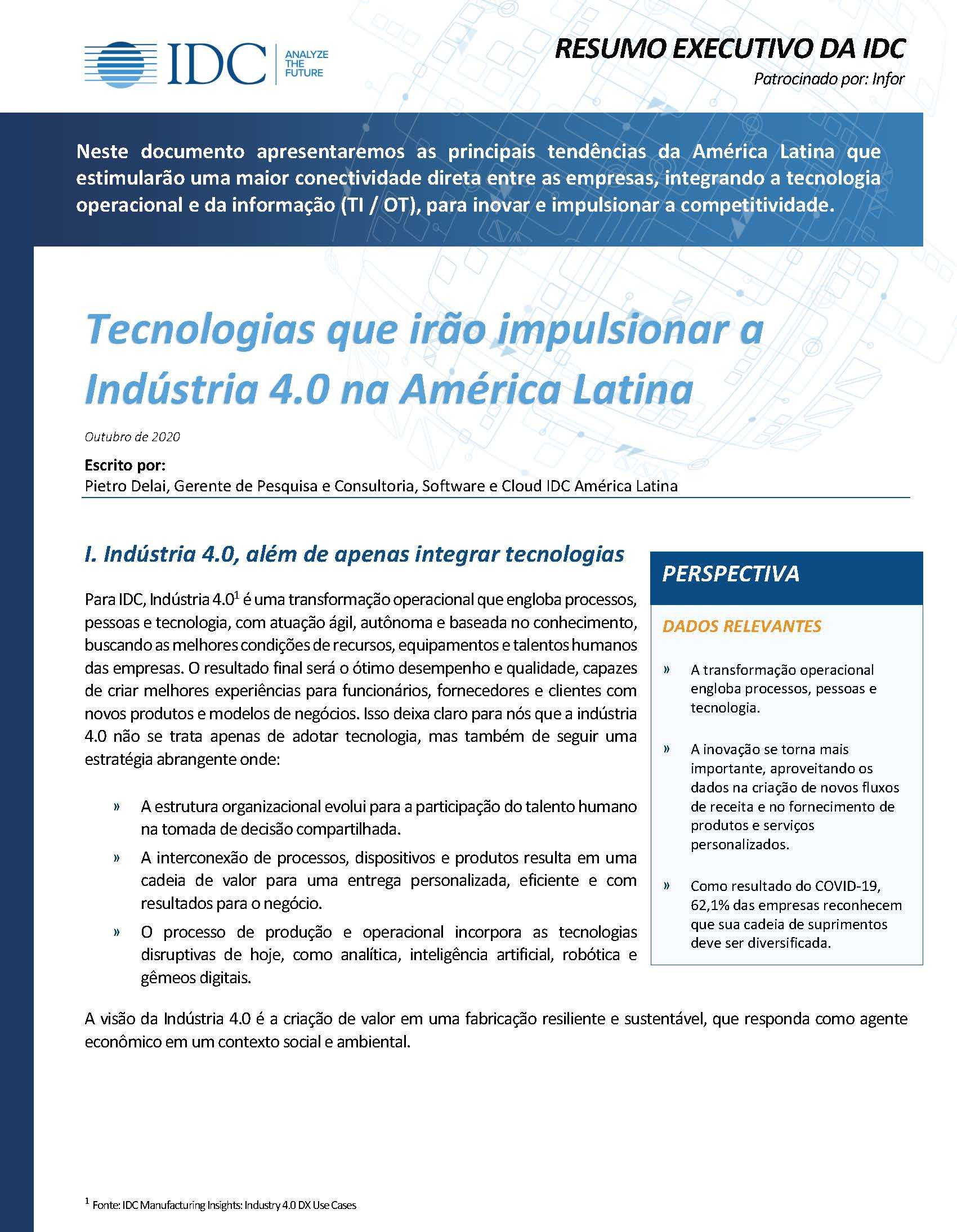 Th LA20014 IDC Latin America Executive Brief Tecnologias que irao impulsionar a Industria Infor POR 457px