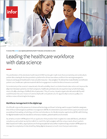 Th Leading the healthcare workforce with data science Article English 457px