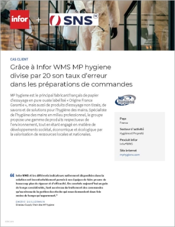 Th MP hygiene Case Study Infor WMS Hygiene et Proprete Partner SNS France EMEA French 457px 1