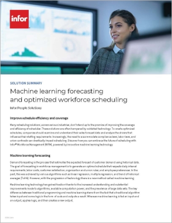 Th Machine learning forecasting and optimized workforce scheduling Solution Summary English 457px
