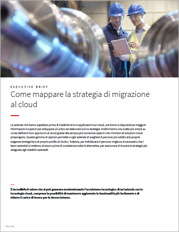 Th Mapping your cloud migration strategy Executive Brief Italian 457px
