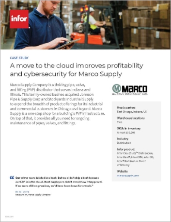 Th Marco Supply Company Case Study Infor CS Distribution Birst CRM OS Distribution Proof of Delivery Distribution NA English 457px