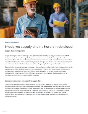 Th Modern supply chains belong in cloud Executive Brief Dutch 457px