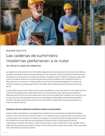 Th Modern supply chains belong in the cloud Executive Brief Spanish LATAM 457px