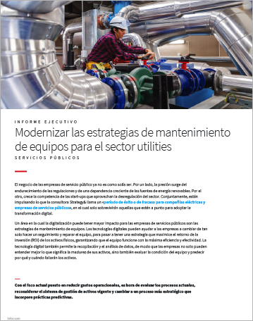 Th Modernizing equipment maintenance strategies for utilities Executive Brief Spanish Spain 457px