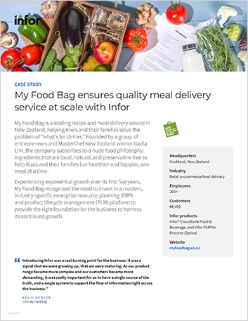 Th My Food Bag ensures quality meal delivery service at scale with Infor Case Study English 457px