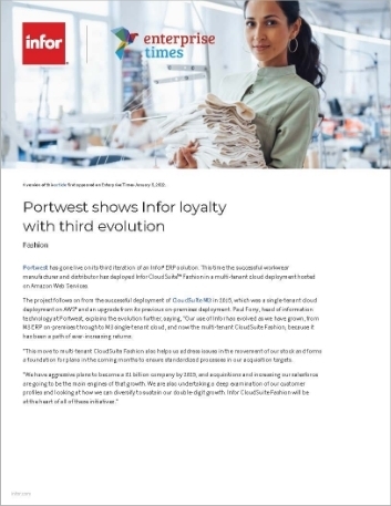 Th Portwest shows Infor loyalty with third evolution Article English 457px