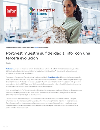 Th Portwest shows Infor loyalty with third evolution Article Spanish Spain 457px