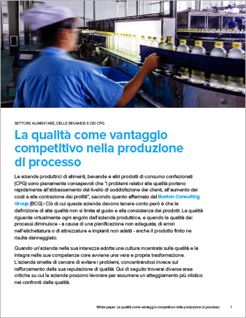 Th Quality as a competitive advantage in process manufacturing White Paper Italian 457px
