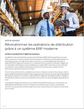 Th Revolutionize distribution operations with a modern ERP system Executive Brief French France 457px