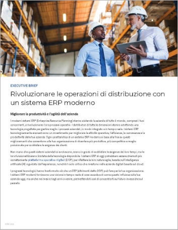 Th Revolutionize distribution operations with a modern ERP system Executive Brief Italian 457px