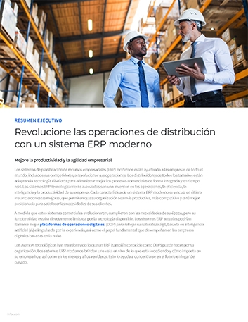 Th Revolutionize distribution operations with a modern ERP system Executive Brief Spanish LA 457px