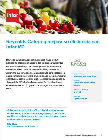 Th Reynolds Catering Supplies Ltd Case Study Infor M3 Food Beverage EMEA Spanish Spain 457px