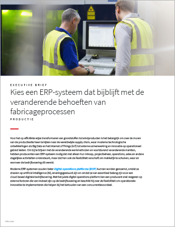 Th Select an ERP system that keeps up with the evolving needs of manufacturing operations Executive Brief Dutch 457px