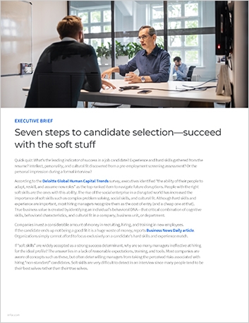 Th Seven steps to candidate selection succeed with the soft stuff Executive Brief English 457px
