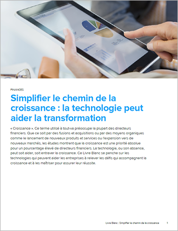 Th Smoothing the path to growth How technology can lead the way to transformation White Paper French 457px