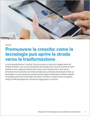 Th Smoothing the path to growth How technology can lead the way to transformation White Paper Italian 457px