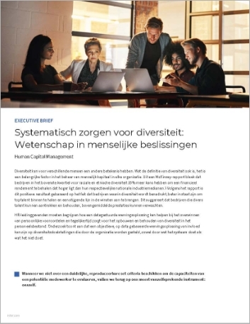 Th Systematically ensuring diversity Science in human decisions Executive Brief Dutch 457px