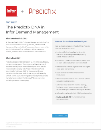 Th The Predictix DNA in Infor Demand Management Fact Sheet English 457px