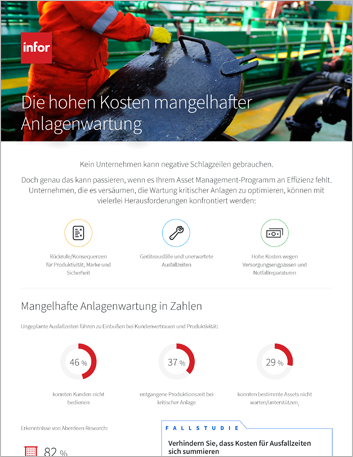 Th The high cost of asset maintenance failure Infographic German 457px
