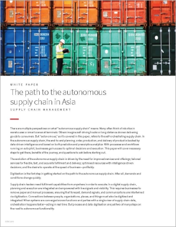 Th The path to the autonomous supply chain in Asia White Paper English Singapore 457px