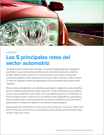 Th Top 5 issues in the automotive industry today Perspectives Spanish Mexico 457px