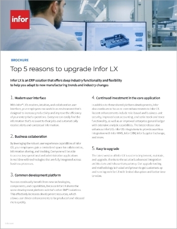Th Top 5 reasons to upgrade to Infor LX Brochure English 457px