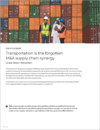 Th Transportation is the forgotten MA supply chain synergy Executive Brief English 457px