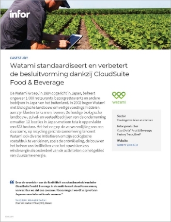 Th Watami standardizes and improves decision making with Cloud Suite Food and Beverage Case Study Dutch 457px 1