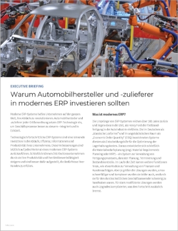Th Why automotive OE Ms and tier suppliers should invest in a modern ERP Executive Brief German 457px