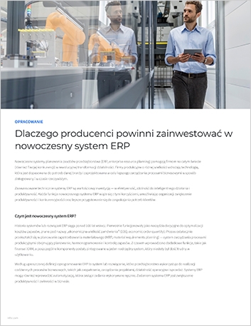 Th Why manufacturers should invest in a modern ERP Executive Brief Polish 457px
