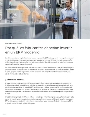 Th Why manufacturers should invest in a modern ERP Executive Brief Spanish Spain 457px