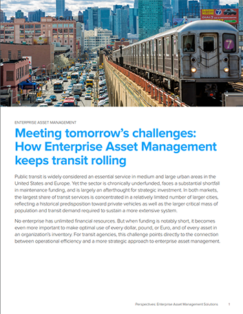 Th eam meeting tomorrows challenges how enterprise asset management keeps transit rolling