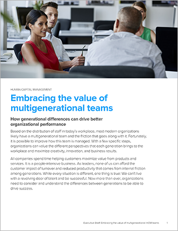 Th hfe hcm executive brief embracing multigenerational teams