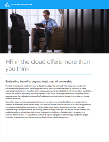Th hfe hcm hr in the cloud offers more than you think