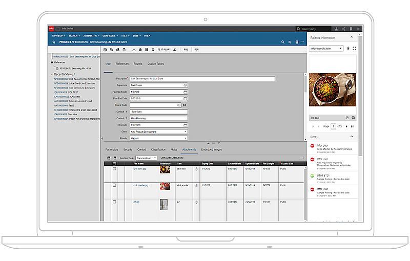 Optiva Infor Steps PLM for Process (Optiva) | Product lifecycle management software | Infor