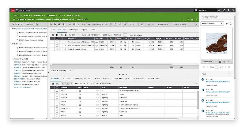 PLM for Process (Optiva) | Product lifecycle management software | Infor