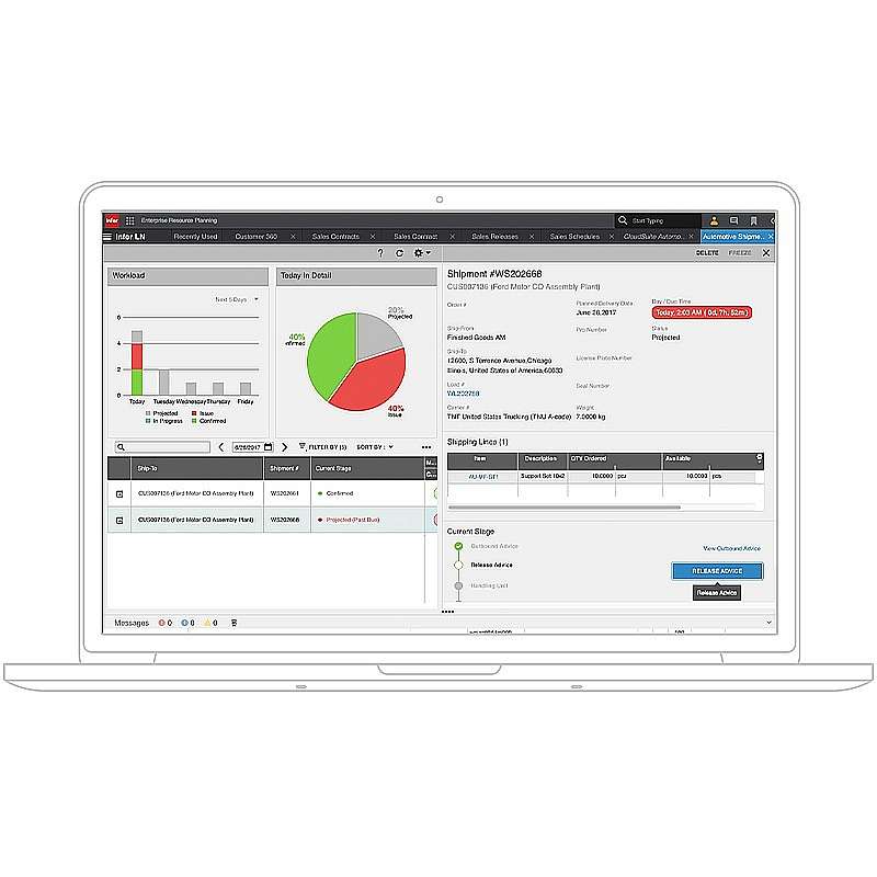 Infor Throughput Software Automobile Parts Manufacturing ERP Software | Infor