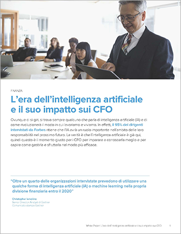 Th The age of artificial intelligence and its impact on the CFO White Paper Italian 457px